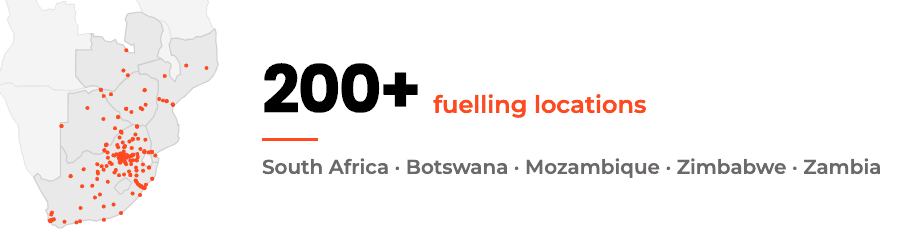 HFC Fuels. 200+ fuelling locations across South Africa, Botswana, Mozambique, Zimbabwe and Zambia.